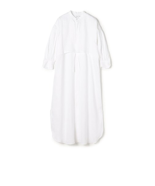 HYKE LINEN BALLOON SLEEVE DRESS リネンワンピース