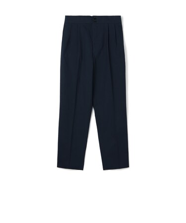 コットンカルゼ バックベルト ペグトップスラックス SOLBIATI