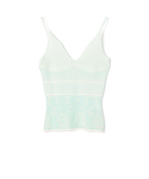 Mame Kurogouchi Floral Jacquard Knit Camisole Top ジャカードキャミソール