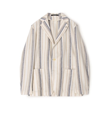 【別注】TAGLIATORE G-LIGHT リネンレーヨン シングルブレステッド 2Bジャケット