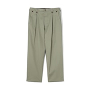60/2コットンギャバジン 1タックペグトップパンツ