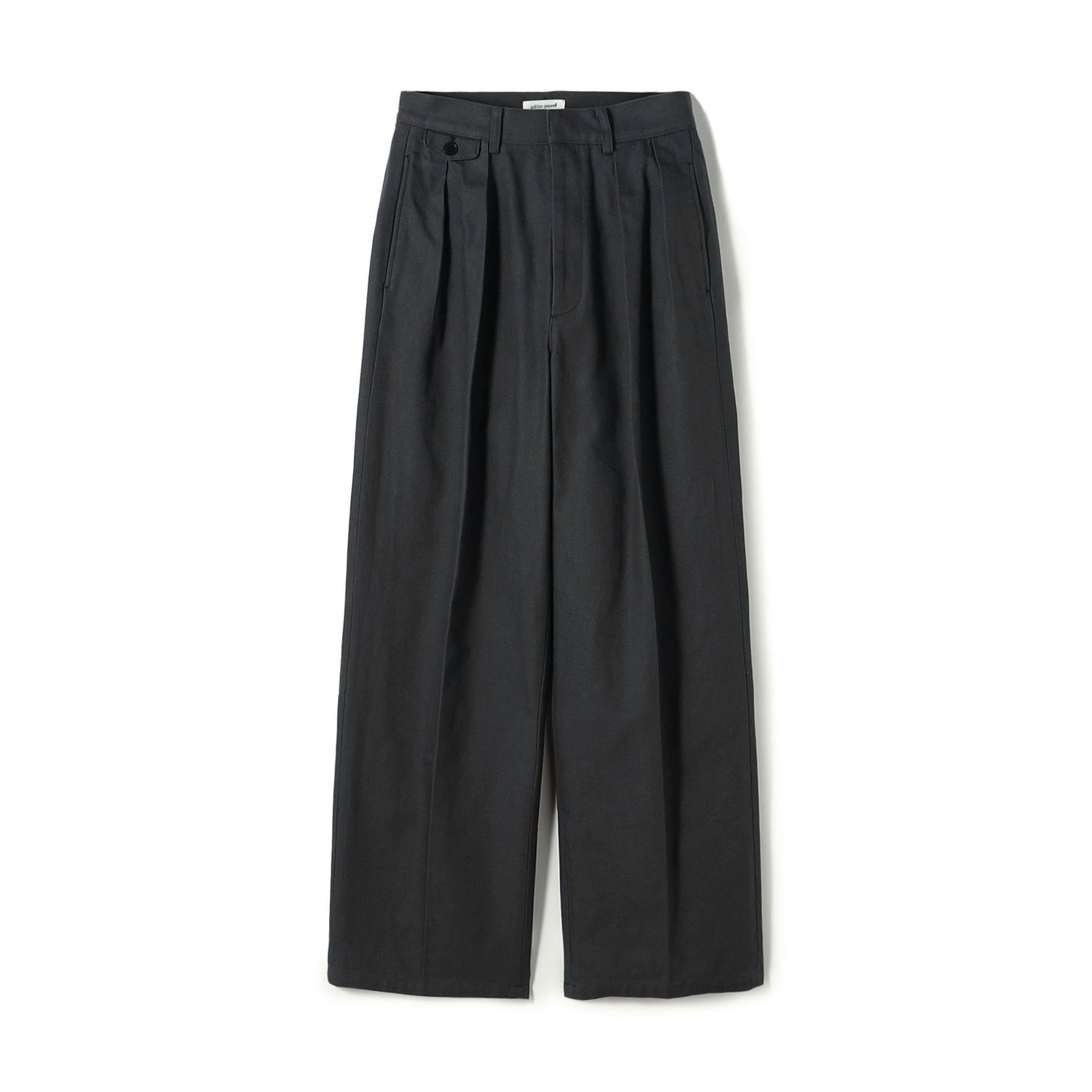 edition pourell ビンテージコットン タックパンツ
