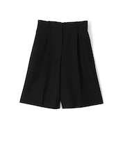ウールバスケットウェーブ タックハーフパンツ