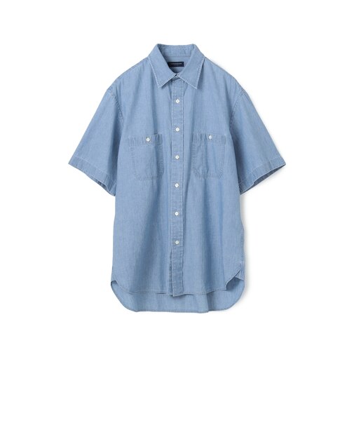 コットンダンガリーダブルポケット ハーフスリーブワークシャツ CANCLINI