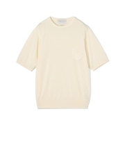 TOMORROWLAND tricot プライムシルク ハイゲージ クルーネックニットTシャツ