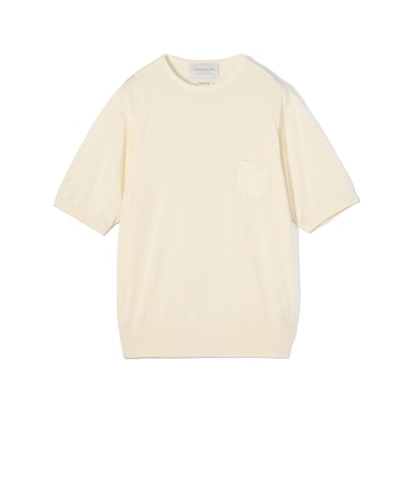 TOMORROWLAND tricot プライムシルク ハイゲージ クルーネックニットTシャツ