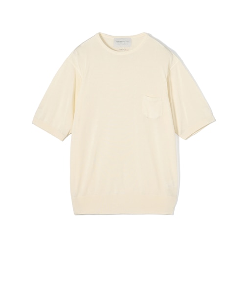 TOMORROWLAND tricot プライムシルク ハイゲージ クルーネックニットTシャツ