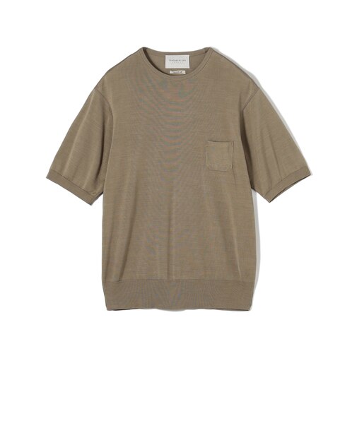 TOMORROWLAND tricot プライムシルク ハイゲージ クルーネックニットTシャツ