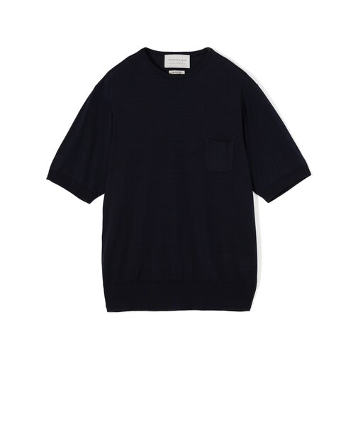TOMORROWLAND tricot プライムシルク ハイゲージ クルーネックニットTシャツ