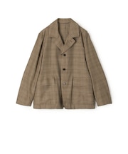 コットンシルクツイル シングルブレステッドジャケット