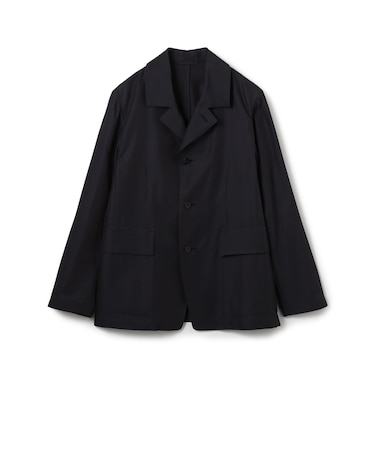 コットンシルクツイル シングルブレステッドジャケット