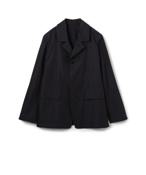 コットンシルクツイル シングルブレステッドジャケット