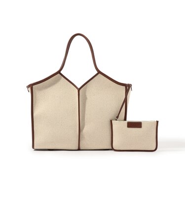 HEREU CALELLA SQUARED MEDIUM CANVAS トートバッグ