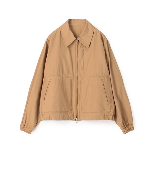 コットンナイロン ジップアップショートブルゾン MANTECO