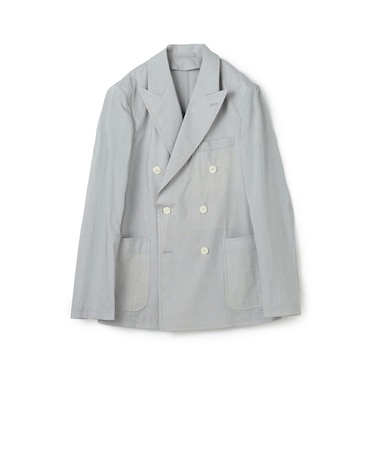 コットンシルクシアサッカー ダブルブレステッド6Bジャケット GIANNETTI PIERO