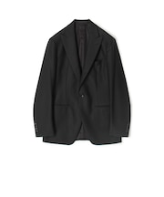 ウールドスキン ピークドラペル シングルブレステッド 1Bジャケット