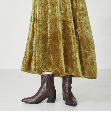 ストレッチキューバンヒールブーツ