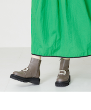 ビジューモチーフタンクソールブーツ