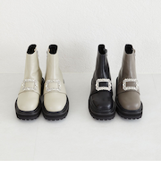 ビジューモチーフタンクソールブーツ