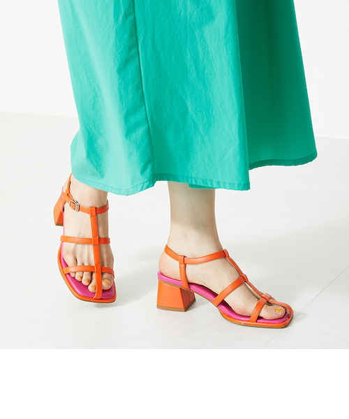 ボーンストラップバイカラーサンダル｜オリエンタルトラフィックの