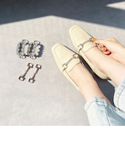 3wayモチーフバブーシュローファー