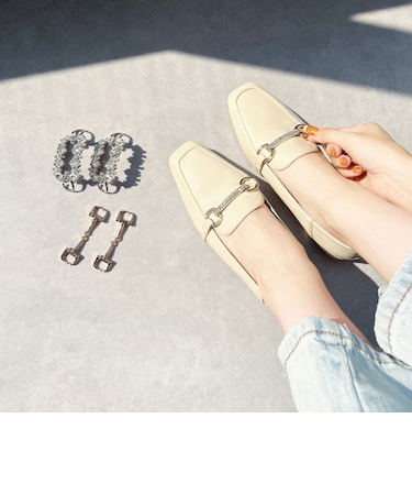 3wayモチーフバブーシュローファー