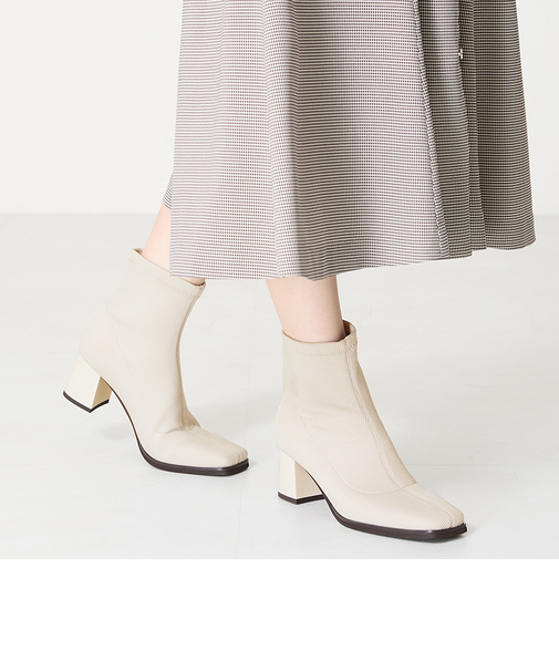 スクエアトゥニットブーツ