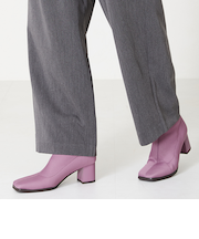 スクエアトゥニットブーツ