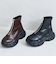 フロントジップスニーカーソールブーツ