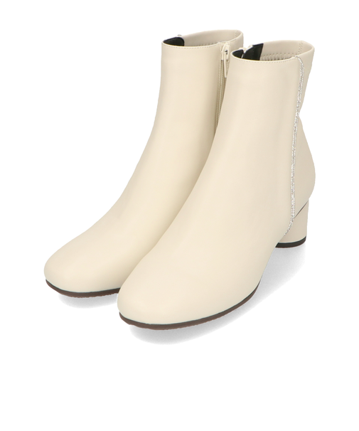 ラインストーン切替ショートブーツ