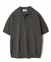 ニットポロシャツ