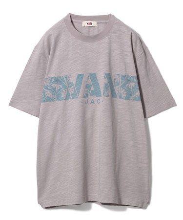 Tシャツ＜フラワープリント＞＜スラブ天竺＞