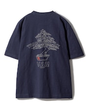プリント刺繍Tシャツ＜盆栽＞＜スラブ天竺＞