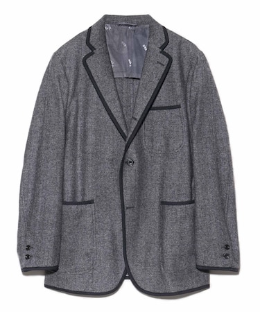 ツイードパイピングジャケット