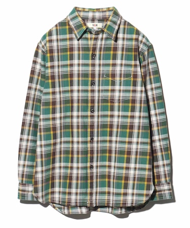 BDシャツ<エルボーパッチネルシャツ>