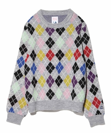 アーガイルクルーネックセーター <VAN×Shower CLUB> <ウィメンズ>