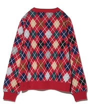 アーガイルクルーネックセーター <VAN×Shower CLUB> <ウィメンズ>