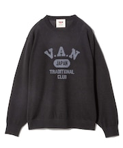 インターシャロゴセーター