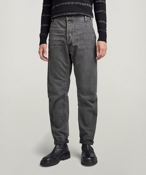 Grip 3D Relaxed Tapered / Universe black denim｜ジースター ロゥの