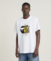 Unisex Boombox Cartoon Loose T