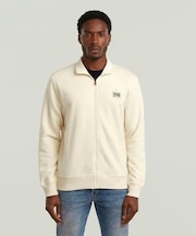Logo zip thru sweat l\s