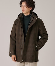 【3WAY】ジャカード グレンチェック ダウンライナー ブルゾン