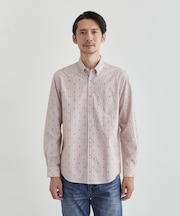 ハットモチーフ ジャカード ストライプ シャツ