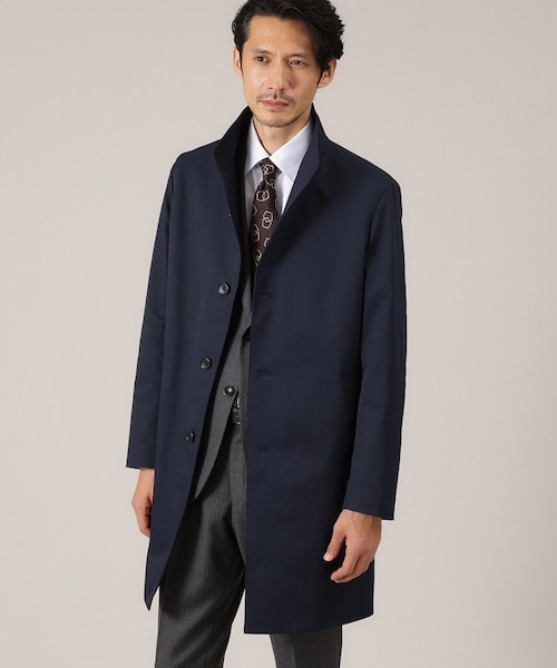 美品　アーペーセー　スタンドカラーコート　紺　スプリングコート　春　メンズ　XS 撥水】スタンドカラー スプリングコート｜タケオキクチのアウトレット