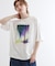 オーロラプリントドレープTシャツ