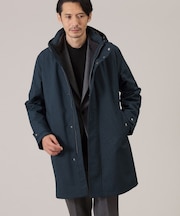 【3WAY】ハウンズトゥース ダウンライナー コート