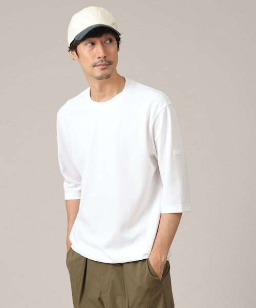 接触冷感/Made in JAPAN】七分袖 梨地カットソー｜タケオキクチ