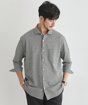 【抗菌防臭／7分袖】サッカージャージ ストライプシャツ