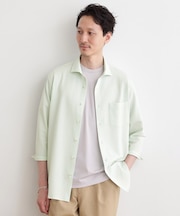 【抗菌防臭／7分袖】サッカージャージ ストライプシャツ