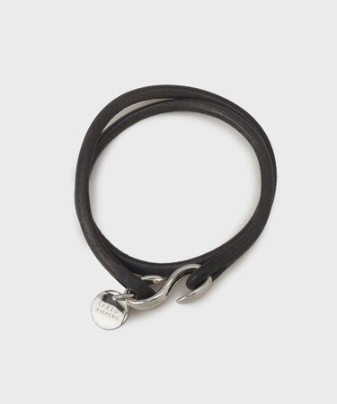 【MADE IN JAPAN】2重巻き 染め分けレザー ブレスレット